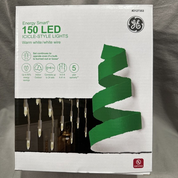 GE Energy Smart ConstantON 150 LED Net-Style Lights Warm White 6ft x 4ft - Picture 1 of 3